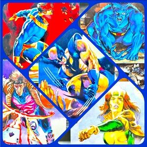 1995 fleer ultra x-men blue team set